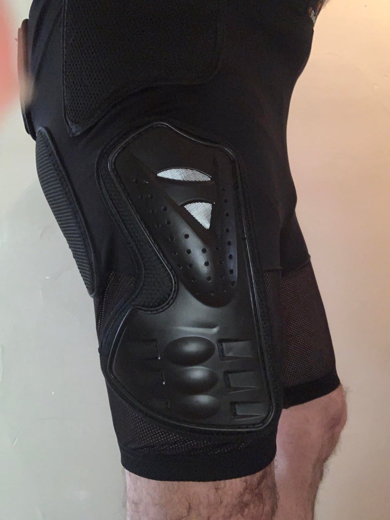 RIDBIKER وسادات مؤخرة ثلاثية الأبعاد، شورتات مبطنة واقية لمعدات التزلج على الثلج، حماية شورتات تأثير للورك والمؤخرة وذيل العظم للتزلج والتزحلق باللون الأسود - Image 5
